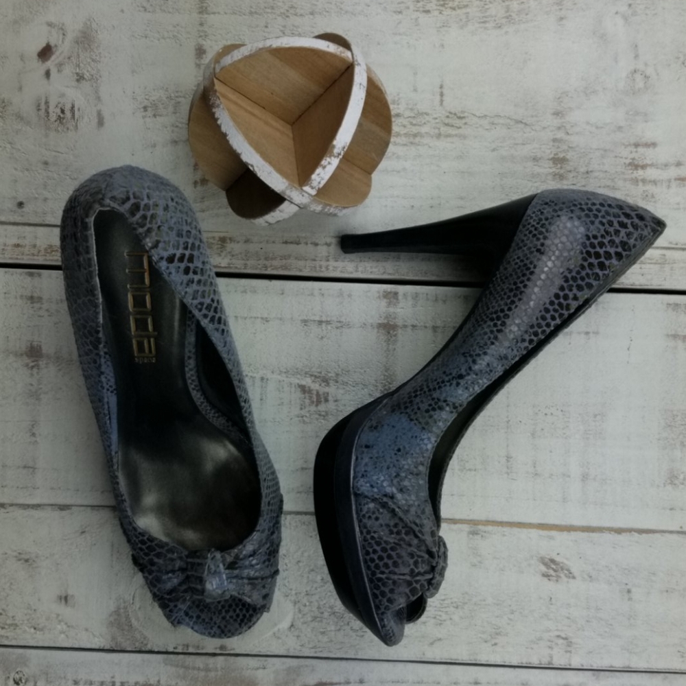 Moda animal print heels